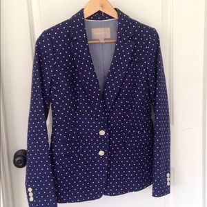 Banana Republic springtime polkadot blazer